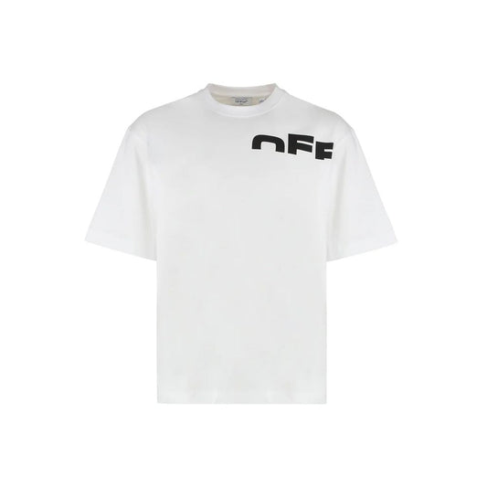 Off-White Baumwoll-T-Shirt in Weiß