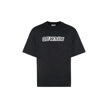 Off-White Schwarzes Baumwoll-T-Shirt