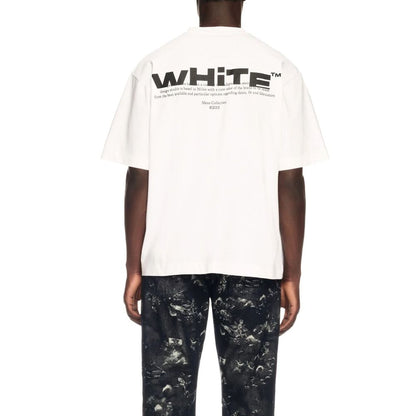 Off-White Baumwoll-T-Shirt in Weiß