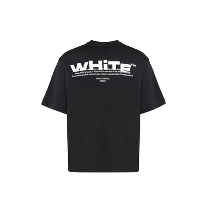 Off-White Schwarzes Baumwoll-T-Shirt
