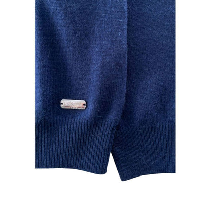 Baldinini Trend Blue Cashmere Men Sweater