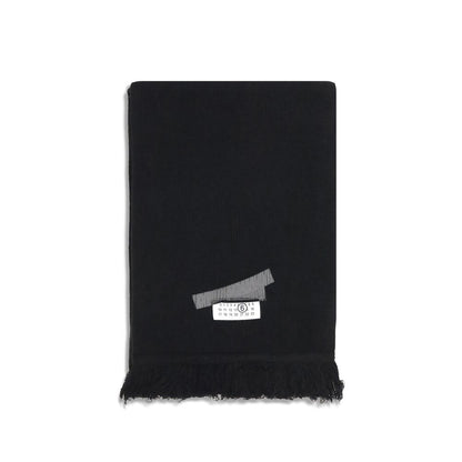 MM6 Black Wool Scarf