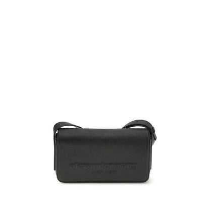 Alexander Wang Black Calf Leather Bos Taurus Shoulder Bag