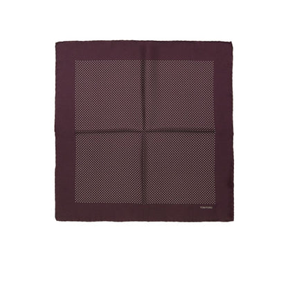 Tom Ford Bordeaux Silk Pocket Square