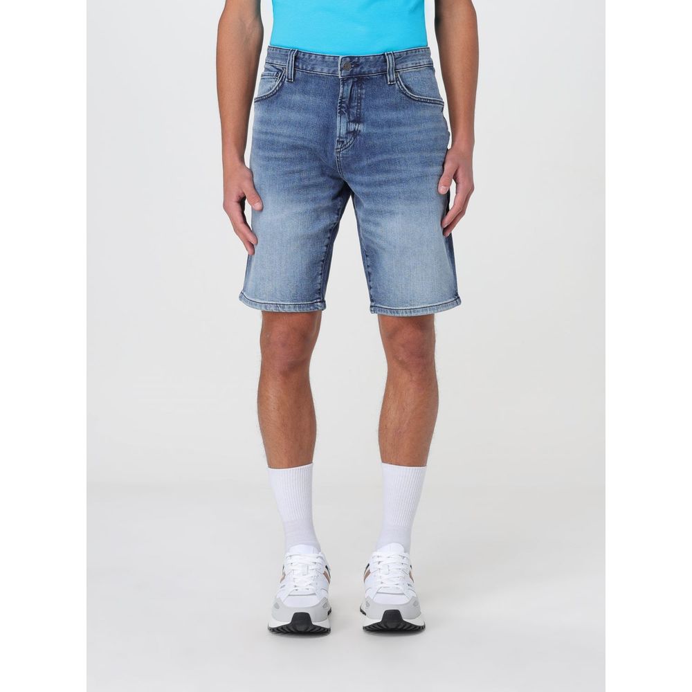 Hugo Boss Blaue Jeans-Shorts
