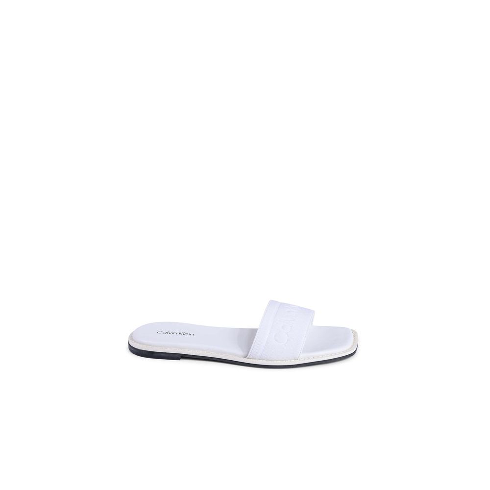 Calvin Klein Weiße Sandalen aus recyceltem Polyester