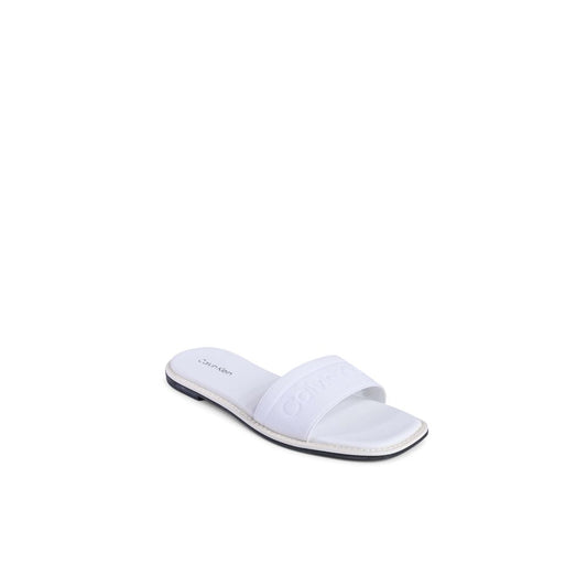 Calvin Klein Weiße Sandalen aus recyceltem Polyester