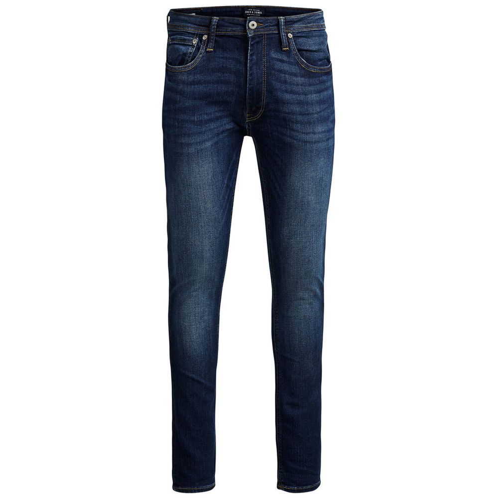 Jack & Jones Blue Cotton Skinny Jeans