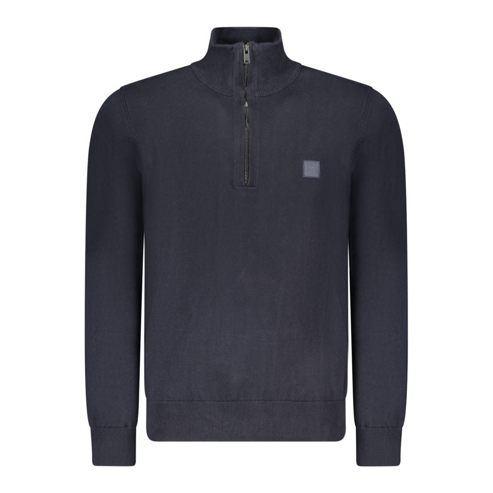 Hugo Boss Blauer Baumwollpullover für Herren