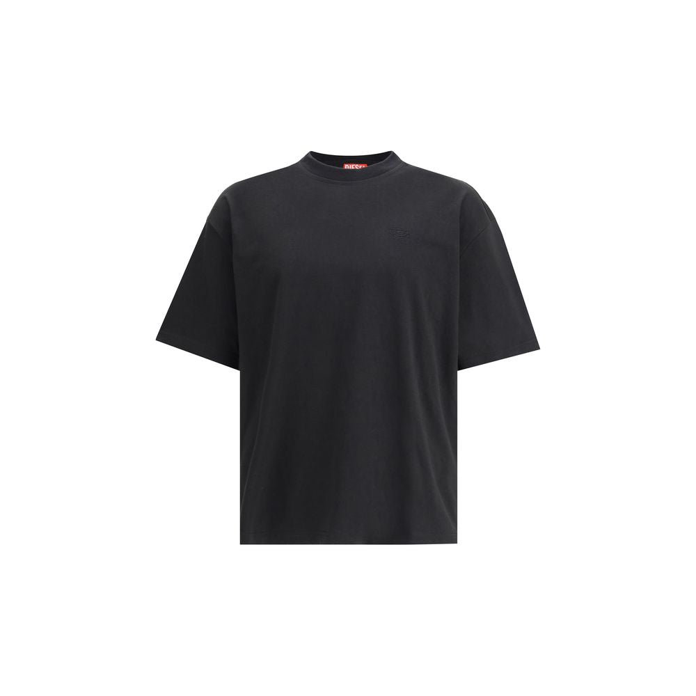 Diesel Baumwoll-T-Shirt in Schwarz
