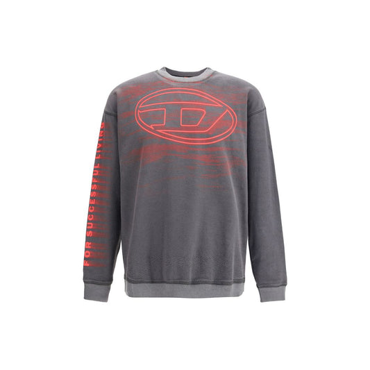 Diesel Graues Baumwoll-Sweatshirt