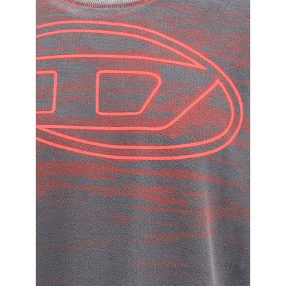 Diesel Graues Baumwoll-Sweatshirt