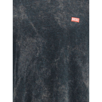 Diesel Schwarzes Baumwoll-T-Shirt