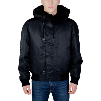 Hugo Boss Schwarze Bomberjacke aus Polyamid