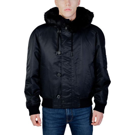 Hugo Boss Schwarze Bomberjacke aus Polyamid