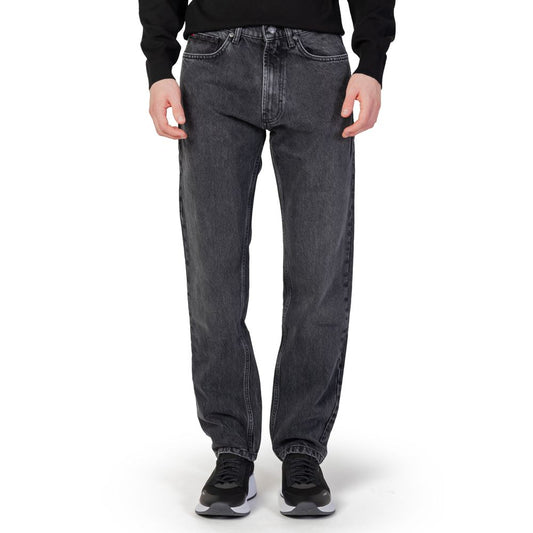 Hugo Boss Schwarze Baumwoll-Jeans mit lockerer Passform