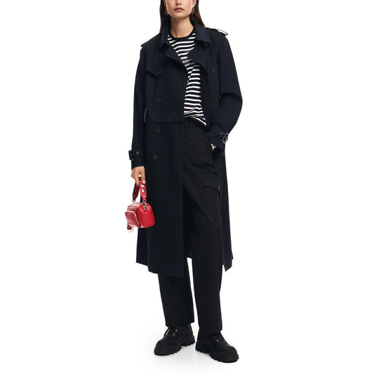 Desigual Blauer Baumwoll-Parka