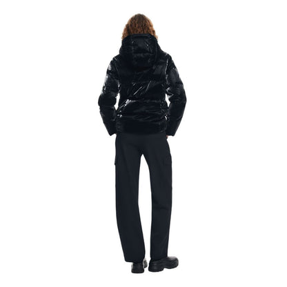 Desigual Schwarzer Polyester-Mantel