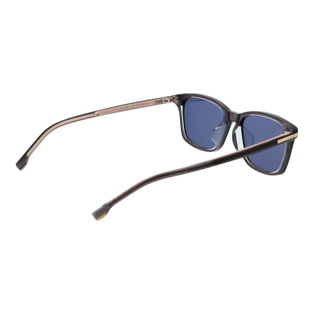 Hugo Boss Grau-blaue Sonnenbrille aus Acetat