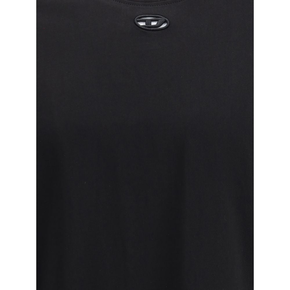 Diesel Schwarzes Baumwoll-T-Shirt