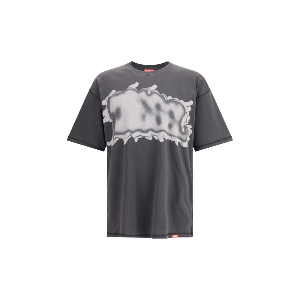 Diesel Graues Baumwoll-Sportshirt