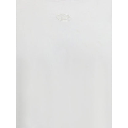 Diesel Weißes Baumwoll-T-Shirt