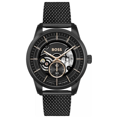 Hugo Boss Schwarze Edelstahl-Dress-Uhr