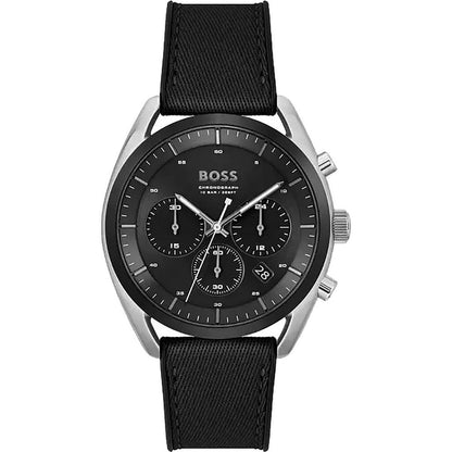 Hugo Boss Schwarze Synthetik-Armbanduhr