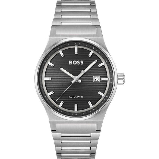 Hugo Boss Gray Stainless Steel Dress Watch