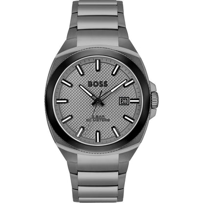 Hugo Boss Graue Edelstahl-Dress-Watch