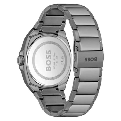 Hugo Boss Graue Edelstahl-Dress-Watch