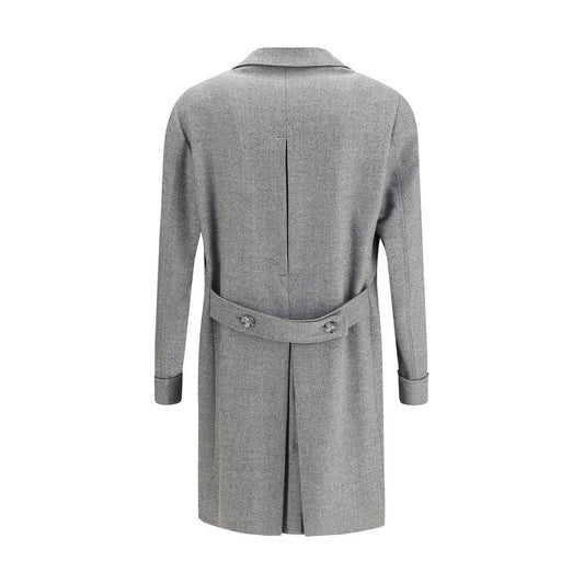 Gi Capri Gray Fleece Wool Coat