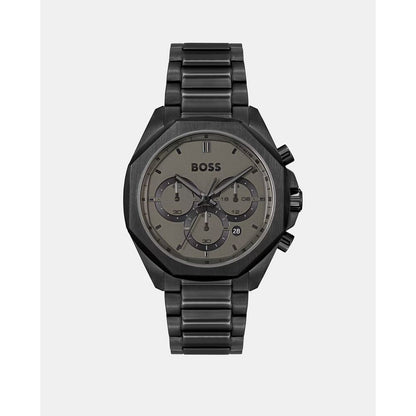 Hugo Boss Schwarze Edelstahl-Dress-Uhr