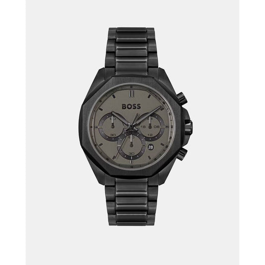 Hugo Boss Schwarze Edelstahl-Dress-Uhr