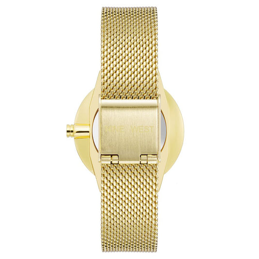 Nine West Gold Stainless Steel Bracelet Watch