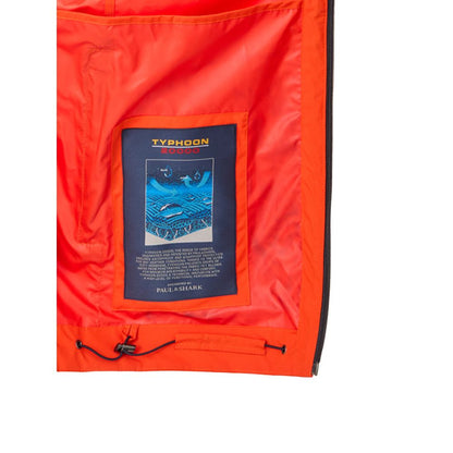Paul & Shark Orange Polyester Shell Jacket