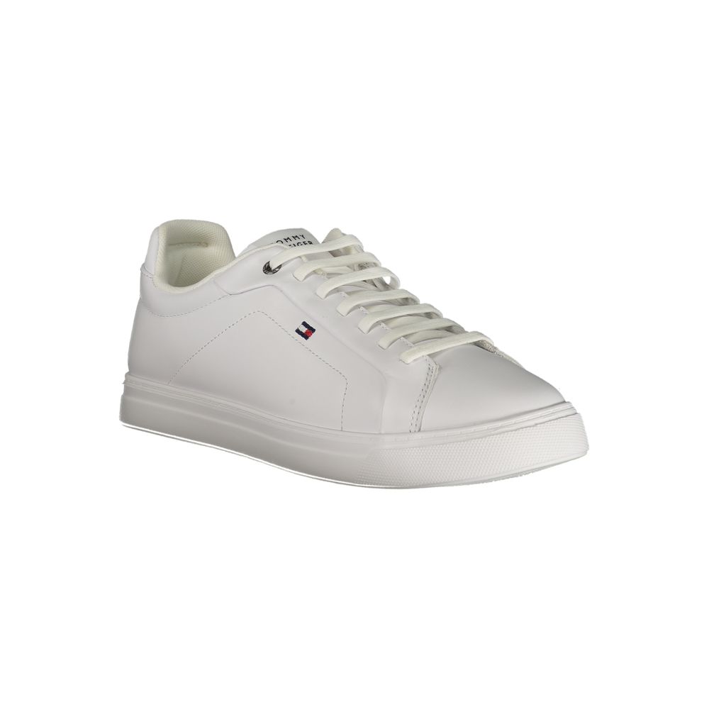 Tommy Hilfiger White Leather Men Sneaker