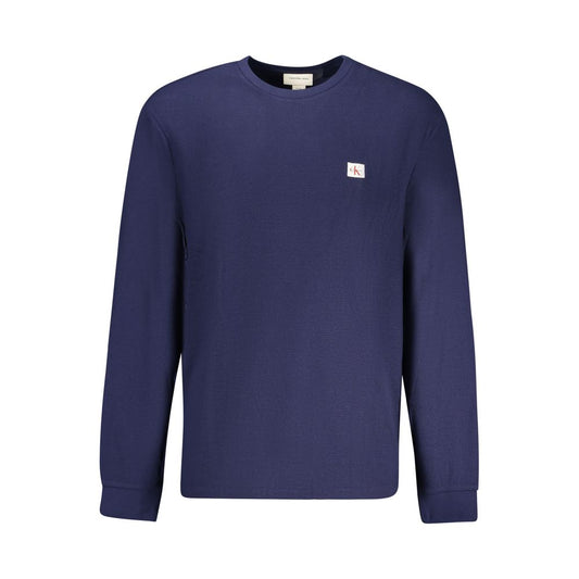 Calvin Klein Blu Cotton Mens Sweater