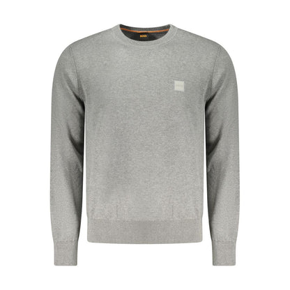 Hugo Boss Grigio Cotton Men's Sweater