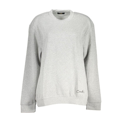 Cavalli Class Gray Cotton Sweatshirt