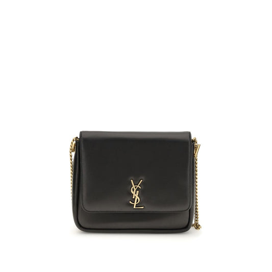 Saint Laurent Black Calf Leather Bos Taurus Shoulder Bag