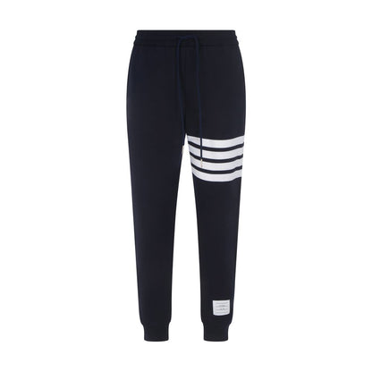 Thom Browne Blue Cotton Joggers (Workout Pants)