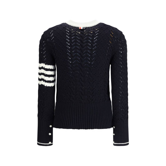 Thom Browne Blue Fleece Wool Sweatshirt