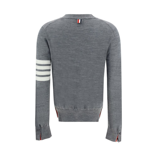 Thom Browne Gray Merino Wool Polo Shirt