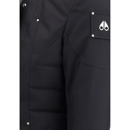 Moose Knuckles Black Recycled Polyester Parka