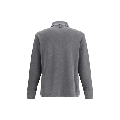 Thom Browne Gray Cotton Polo Shirt