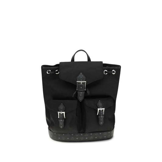 MCM Black Nylon Backpack