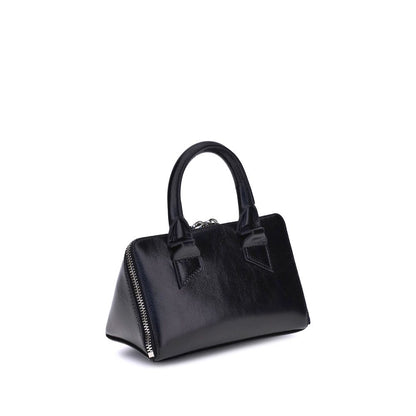 The Attico Black Calf Leather Bos Taurus Shoulder Bag