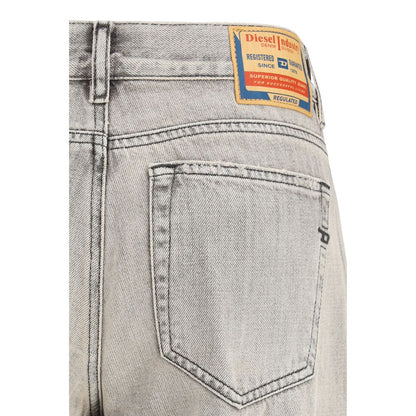 Diesel Gray Cotton Flared Jeans