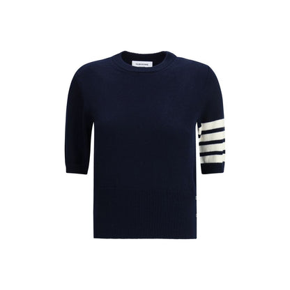 Thom Browne Blue Fleece Wool Sweatshirt